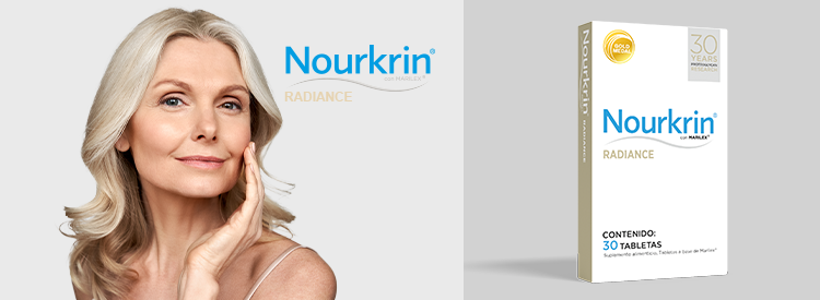 Nourkrin Radiance tratamiento caída de cabello en mujeres, alopecia , tratamiento antiedad , proteoglicanos