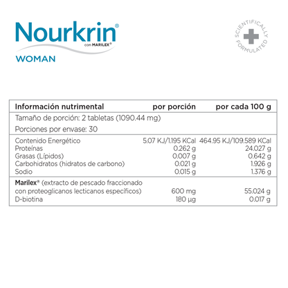 Nourkrin® Woman Tratamiento Anticaída 60 Tabletas